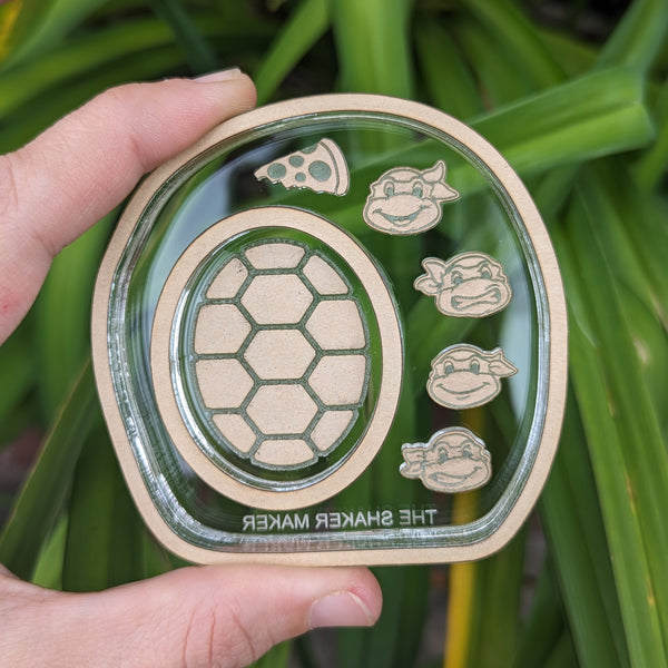 Turtles in a Half Shell Shaker Mold