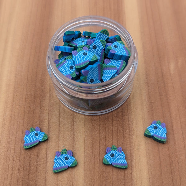 10mm Blue Mosaic Unicorns