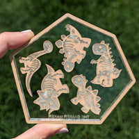 Dino Skeletons FLAT Mold