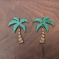 Palm Tree Dangle Earring Blanks