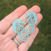 Intricate Seahorse Earring Blanks