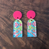 Bright Paisley Arches Earring Blanks