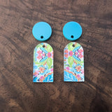 Bright Paisley Arches Earring Blanks