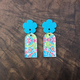 Bright Paisley Arches Earring Blanks