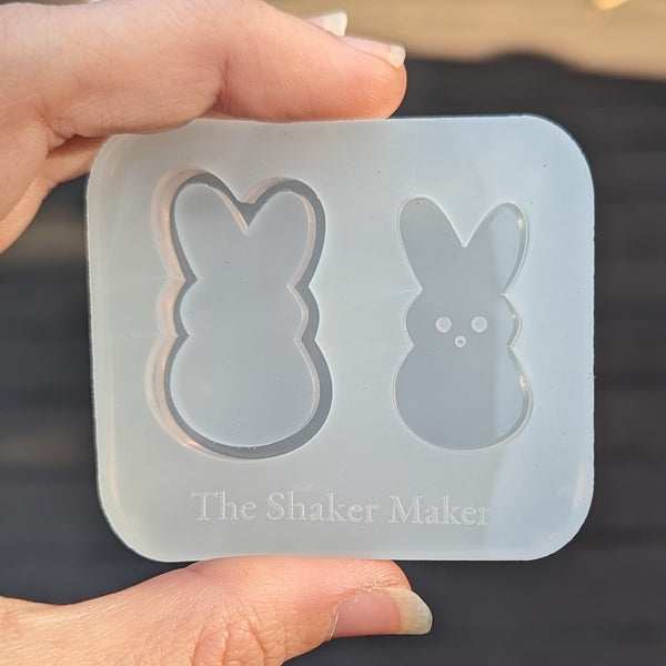 Marshmallow Bunny Shaker + Flat Mold