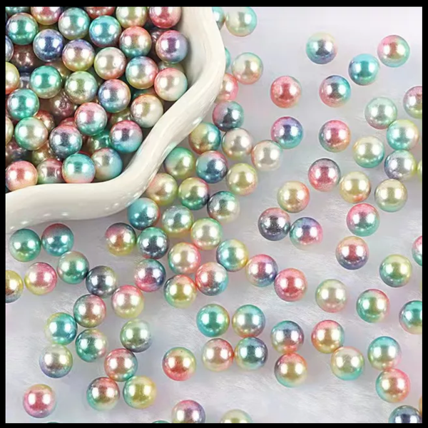 Radiant Rainbow Faux Pearls